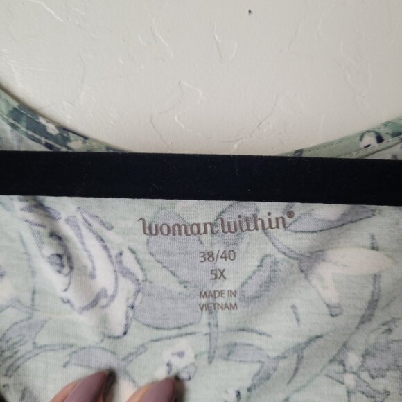 Woman Within Plus Size Lace Detail Blouse - Picture 5 of 6